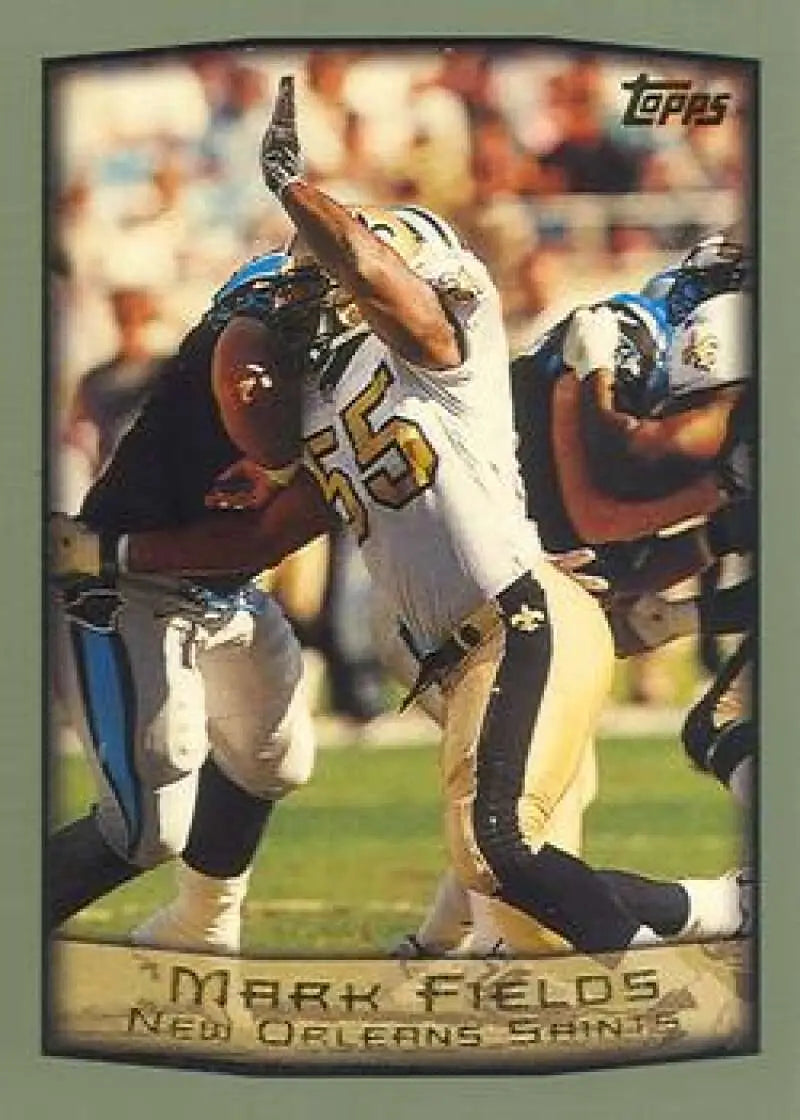 1999 Topps #158 Mark Fields EX Excellent New Orleans Saints Football Card - Football Card Single