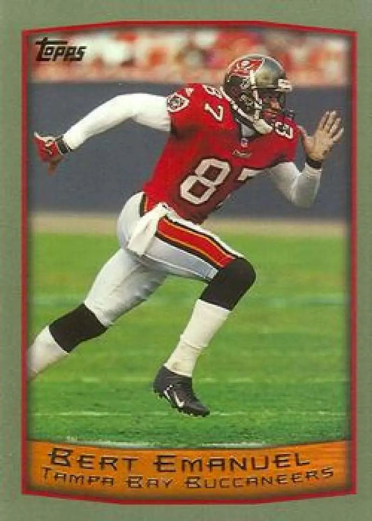 1999 Topps #16 Bert Emanuel EX Excellent Tampa Bay Buccaneers Football Card - Football Card Single