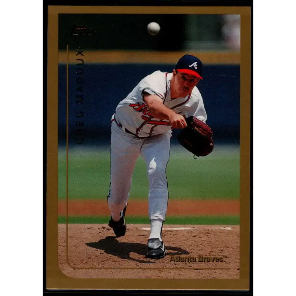 1999 Topps #16 Greg Maddux NM-MT Atlanta Braves Baseball Card - Baseball Card Single