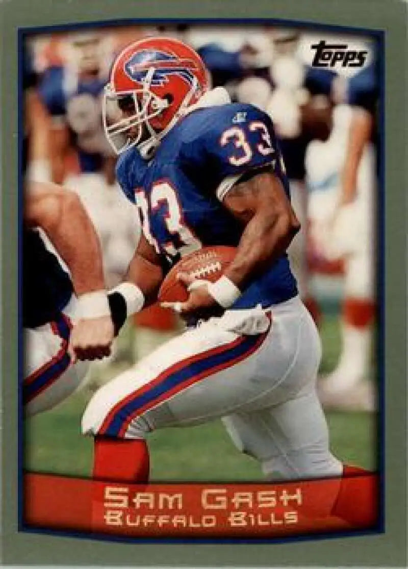 1999 Topps #164 Sam Gash EX Excellent Buffalo Bills Football Card - Football Card Single