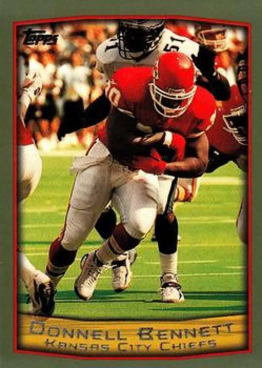 1999 Topps #166 Donnell Bennett EX Excellent Kansas City Chiefs Football Card