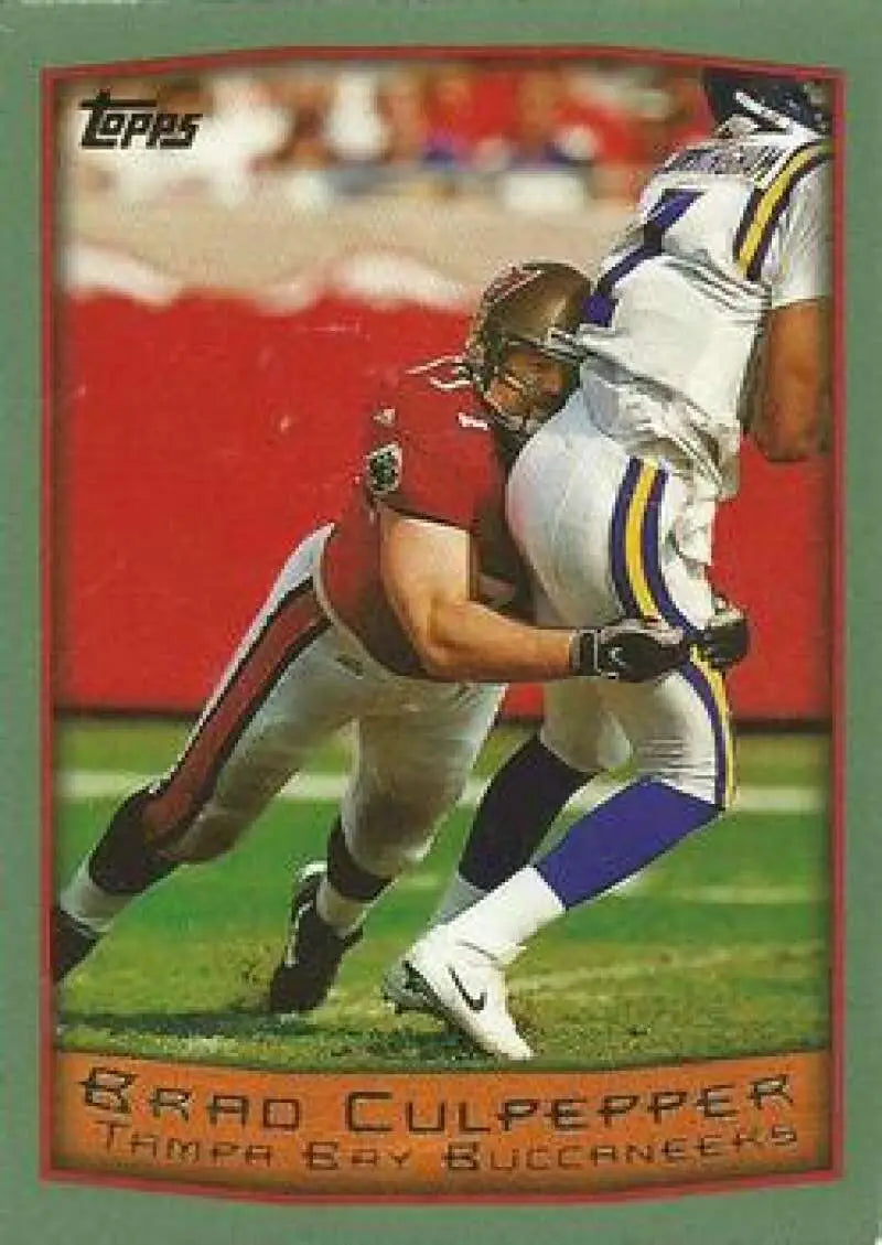 1999 Topps #17 Brad Culpepper EX Excellent Tampa Bay Buccaneers Football Card - Football Card Single