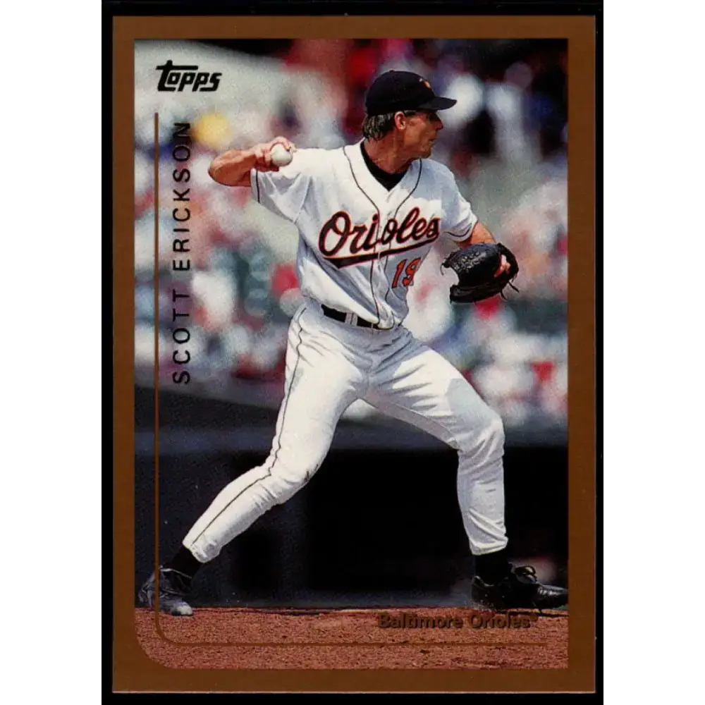 1999 Topps #174 Scott Erickson NM-MT Baltimore Orioles Baseball Card - Baseball Card Single