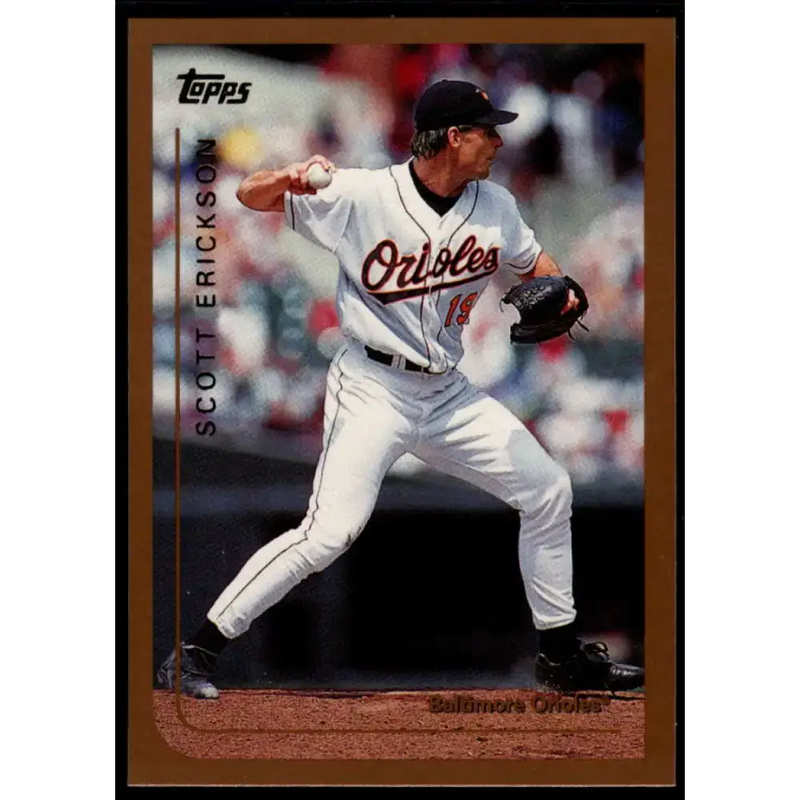 1999 Topps #174 Scott Erickson NM-MT Baltimore Orioles Baseball Card - Baseball Card Single