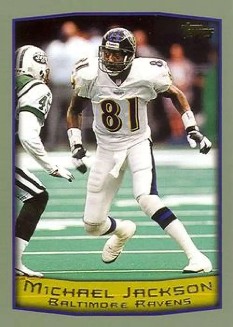1999 Topps #176 Michael Jackson EX Excellent Baltimore Ravens Football Card - Football Card Single