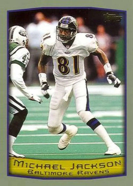 1999 Topps #176 Michael Jackson EX Excellent Baltimore Ravens Football Card - Football Card Single