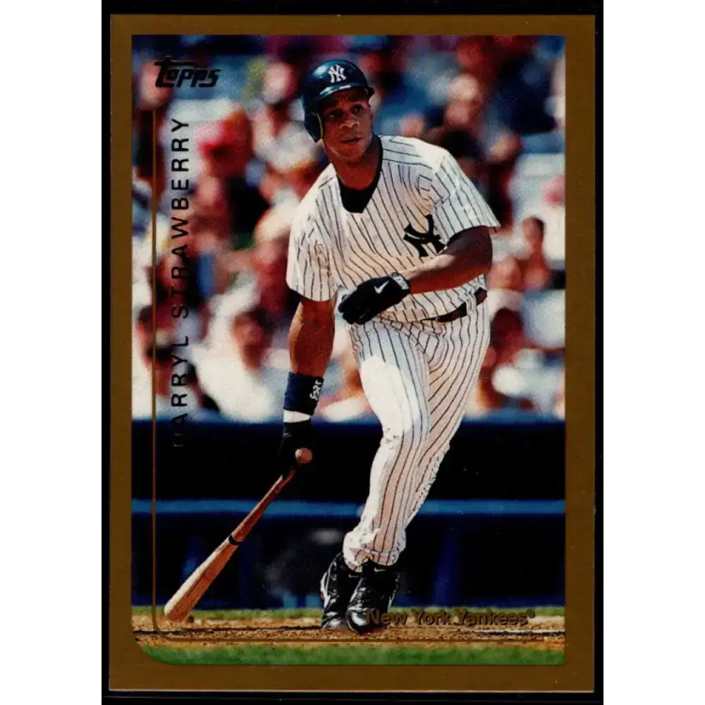 1999 Topps #18 Darryl Strawberry NM-MT New York Yankees Baseball Card - Baseball Card Single