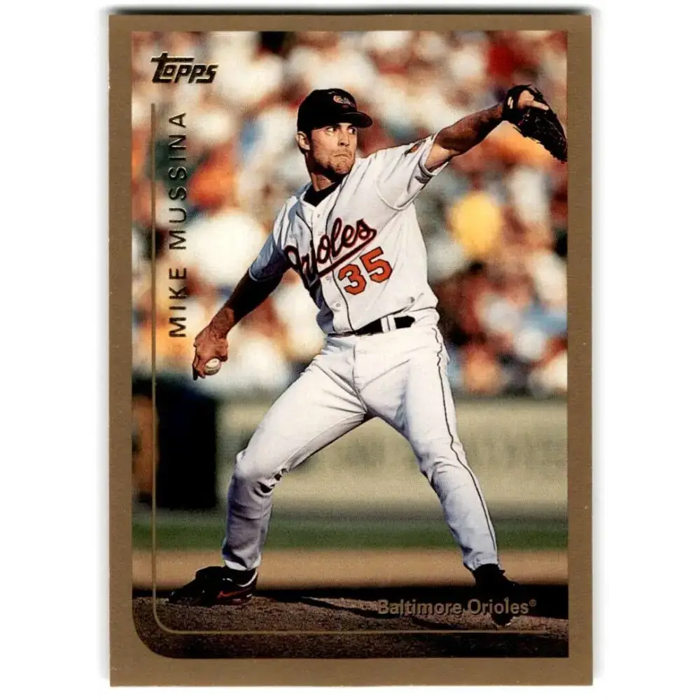 1999 Topps #180 Mike Mussina NM-MT Baltimore Orioles Baseball Card - Baseball Card Single