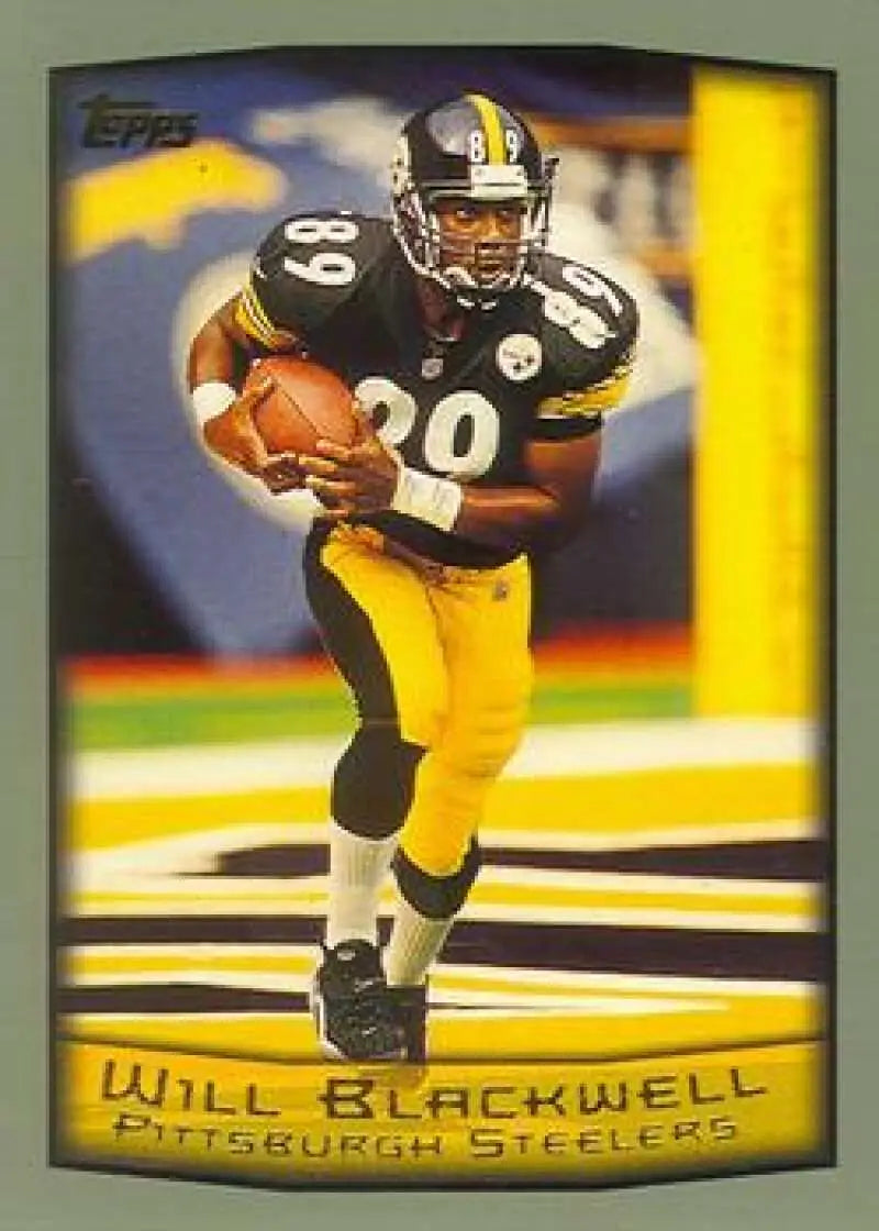 1999 Topps #184 Will Blackwell EX Excellent Pittsburgh Steelers Football Card - Football Card Single