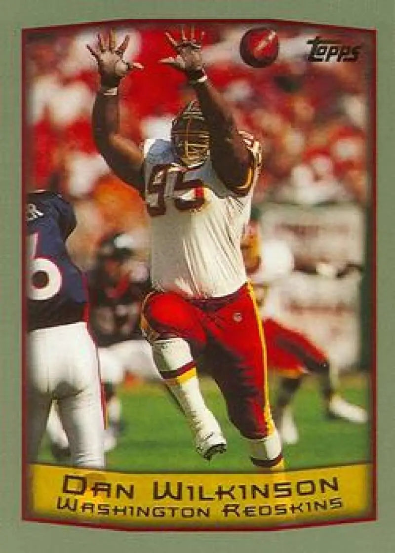 1999 Topps #187 Dan Wilkinson EX Excellent Washington Redskins Football Card - Football Card Single