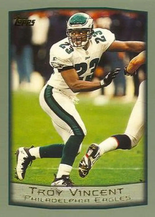 1999 Topps #189 Troy Vincent EX Excellent Philadelphia Eagles Football Card