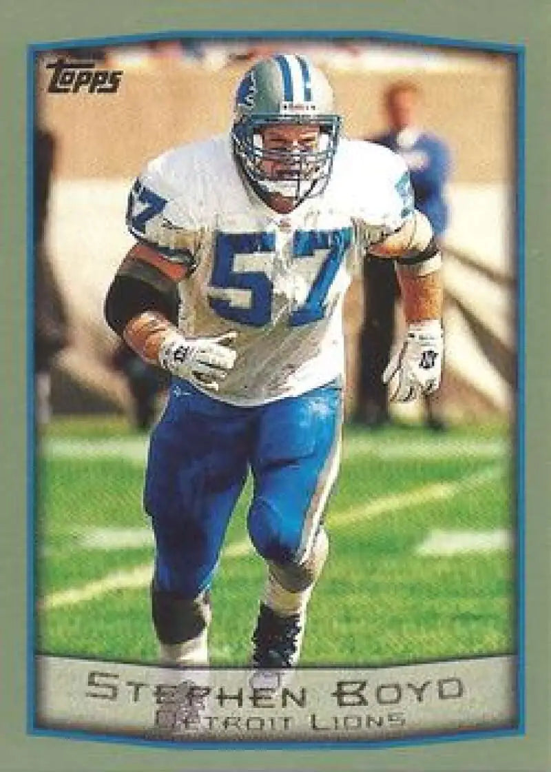 1999 Topps #191 Stephen Boyd EX Excellent Detroit Lions Football Card - Football Card Single