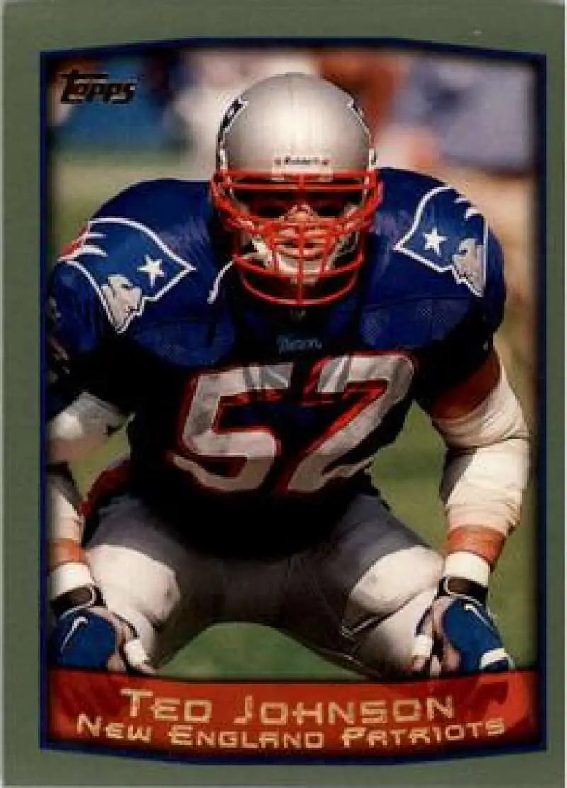 1999 Topps #194 Ted Johnson EX Excellent New England Patriots Football Card - Football Card Single