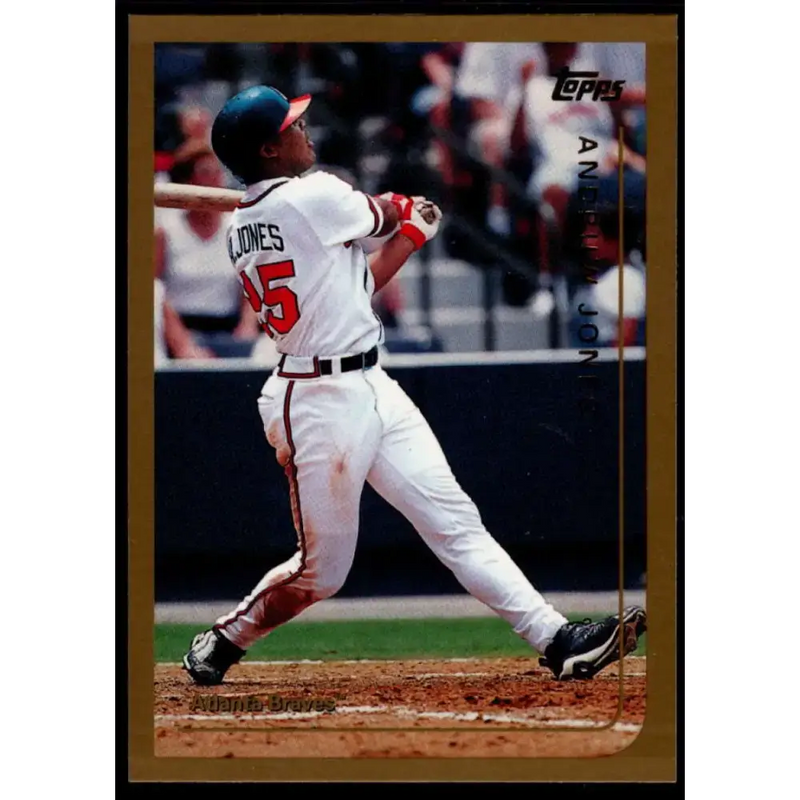 1999 Topps #195 Andruw Jones NM-MT Atlanta Braves Baseball Card - Baseball Card Single