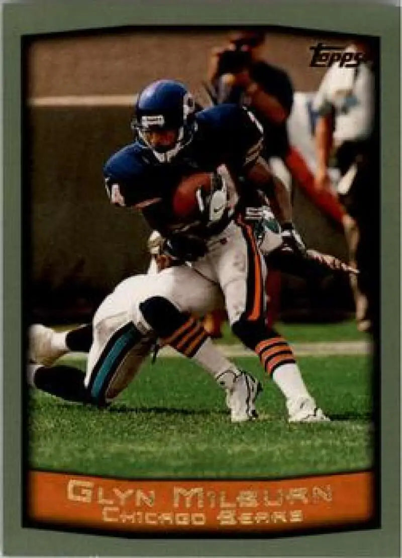 1999 Topps #195 Glyn Milburn EX Excellent Chicago Bears Football Card - Football Card Single