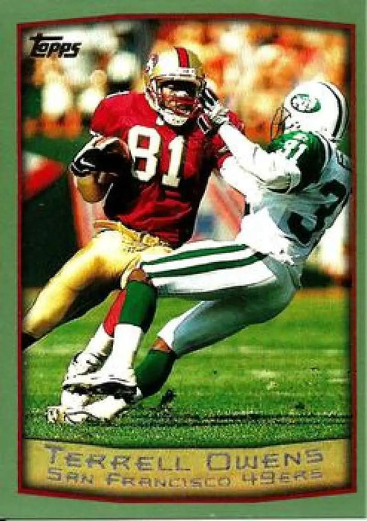 1999 Topps #20 Terrell Owens EX Excellent San Francisco 49ers Football Card - Football Card Single