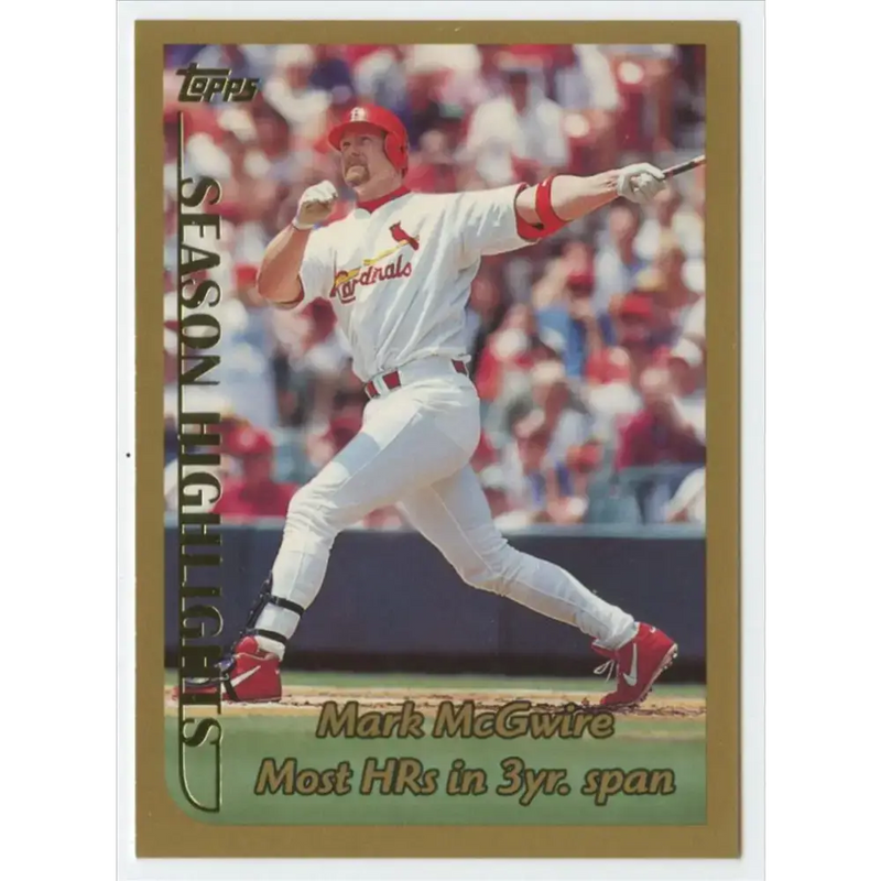 1999 Topps #201 Mark McGwire NM-MT St. Louis Cardinals Baseball Card - Baseball Card Single