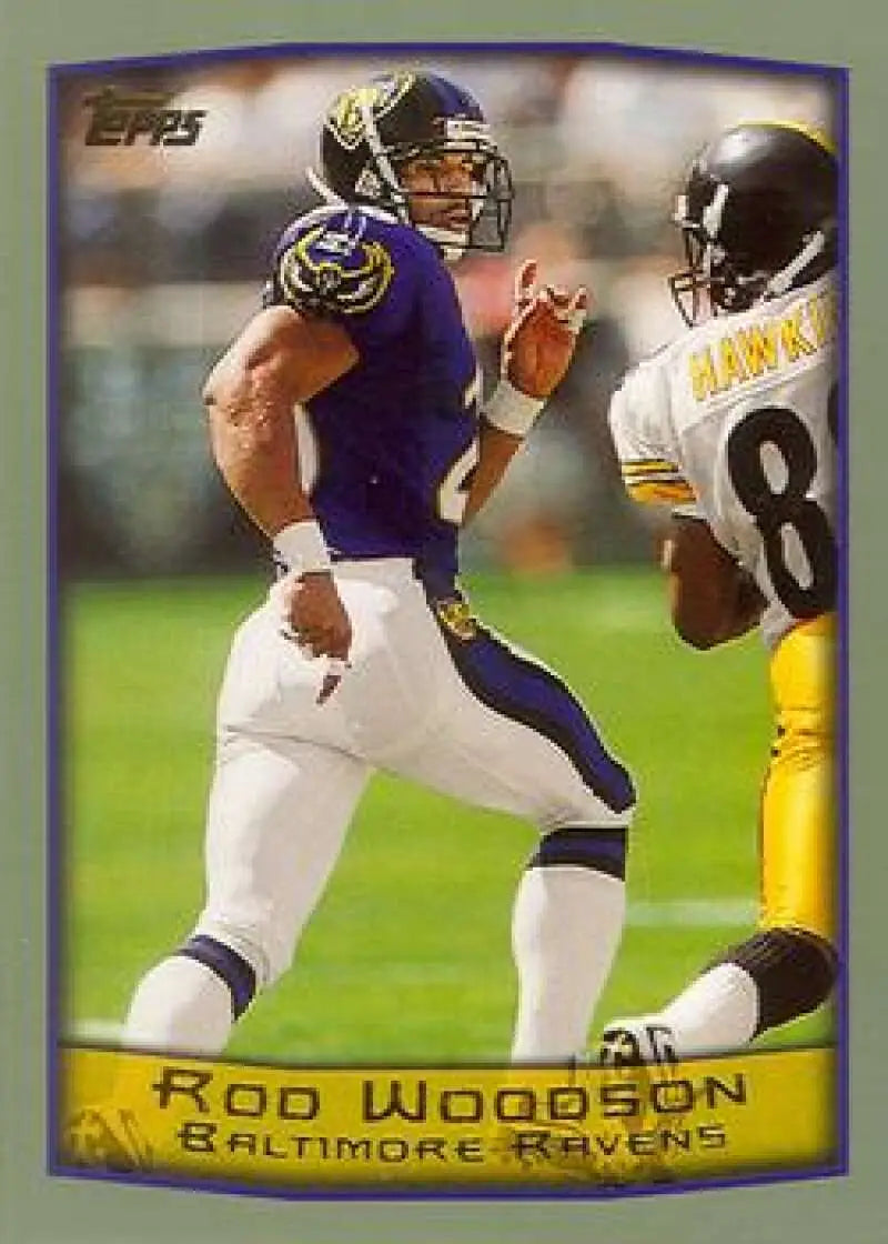 1999 Topps #202 Rod Woodson EX Excellent Baltimore Ravens Football Card