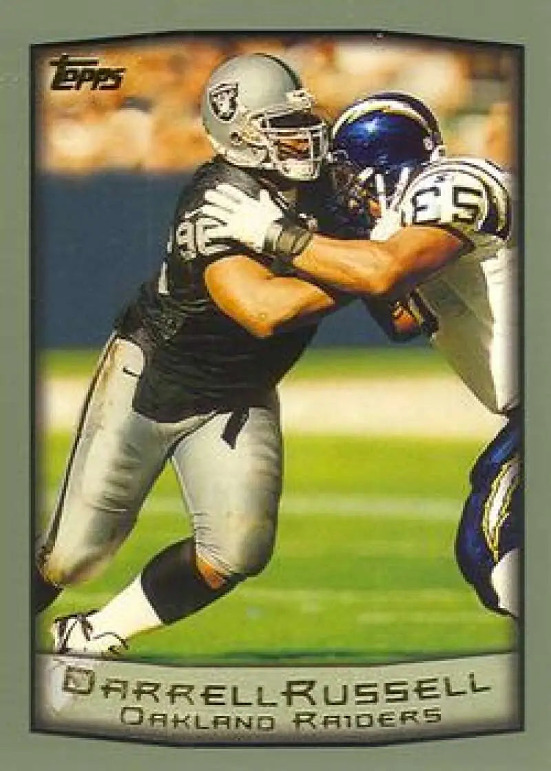 1999 Topps #203 Darrell Russell EX Excellent Oakland Raiders Football Card - Football Card Single