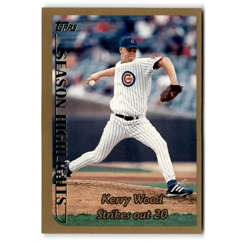 1999 Topps #204 Kerry Wood NM-MT Chicago Cubs Baseball Card - Baseball Card Single
