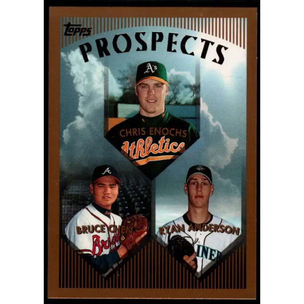 1999 Topps #210 Chris Enochs/Bruce Chen/Ryan Anderson NM-MT Seattle Mariners/Atlanta Braves/Oakland Athletics Baseball