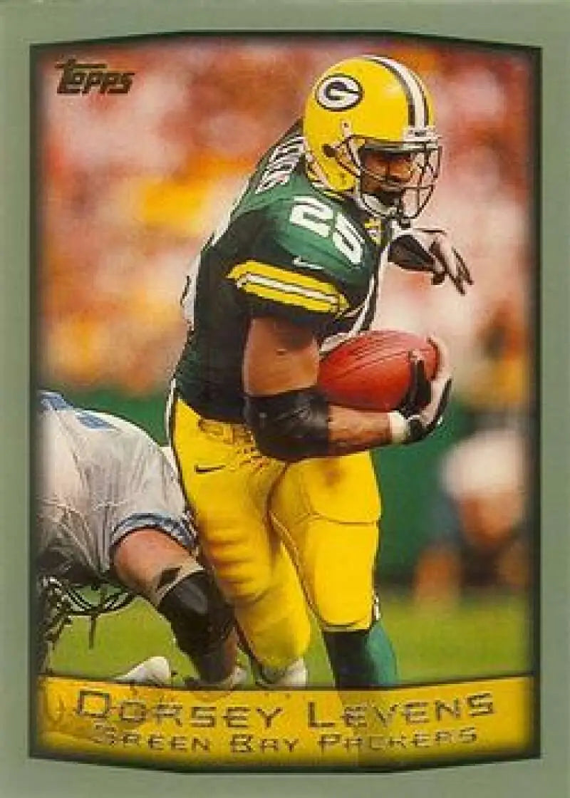 1999 Topps #210 Dorsey Levens EX Excellent Green Bay Packers Football Card - Football Card Single