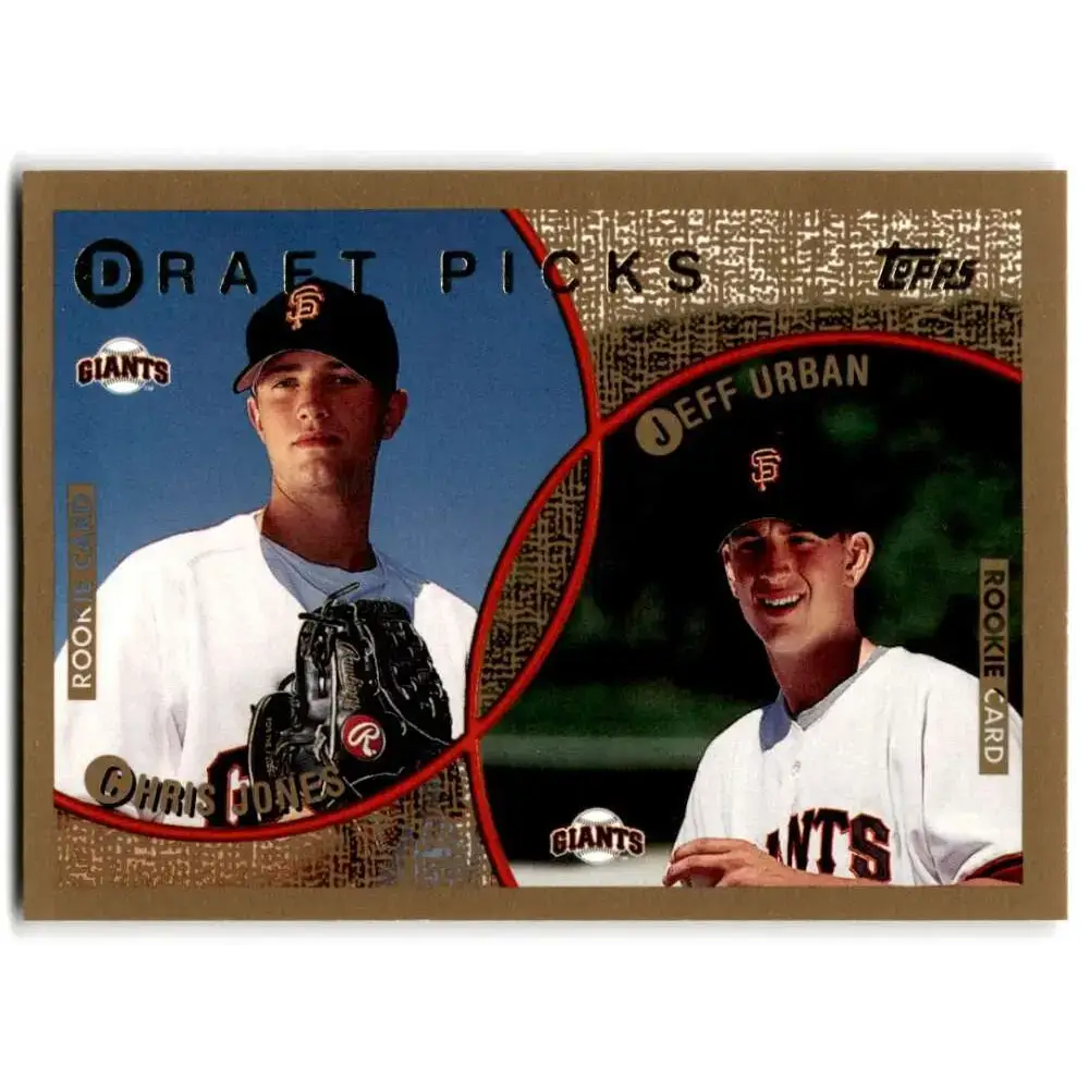 1999 Topps #213 Chris Jones/Jeff Urban NM-MT RC Rookie San Francisco Giants Baseball Card - Baseball Card Single
