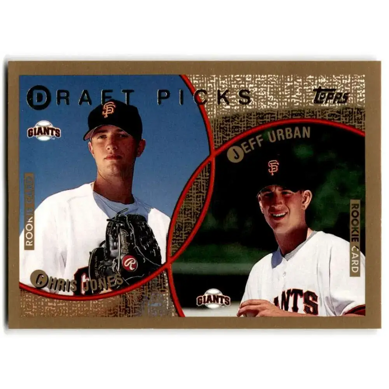 1999 Topps #213 Chris Jones/Jeff Urban NM-MT RC Rookie San Francisco Giants Baseball Card - Baseball Card Single