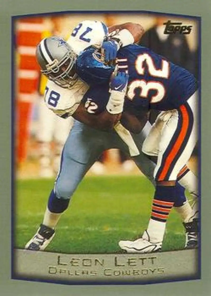 1999 Topps #214 Leon Lett EX Excellent Dallas Cowboys Football Card - Football Card Single