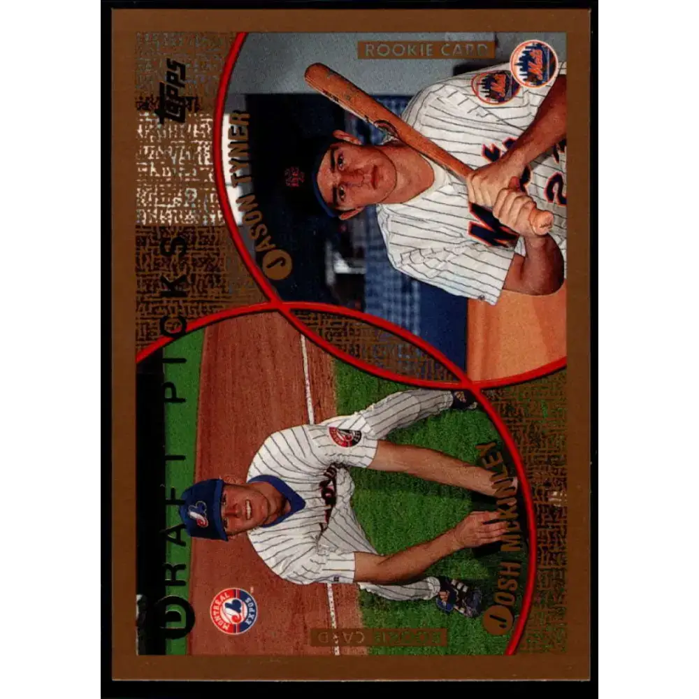 1999 Topps #215 Jason Tyner/Josh McKinley NM-MT RC Rookie Montreal Expos/New York Mets Baseball Card - Baseball Card