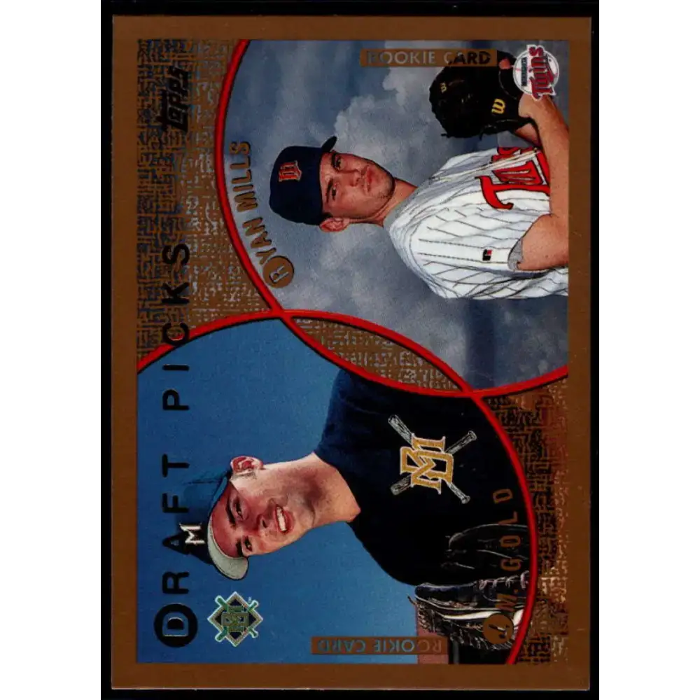 1999 Topps #218 J.M. Gold/Ryan Mills NM-MT RC Rookie Milwaukee Brewers/Minnesota Twins Baseball Card - Baseball Card