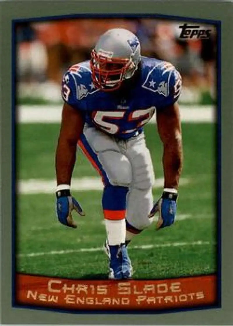 1999 Topps #219 Chris Slade EX Excellent New England Patriots Football Card - Football Card Single