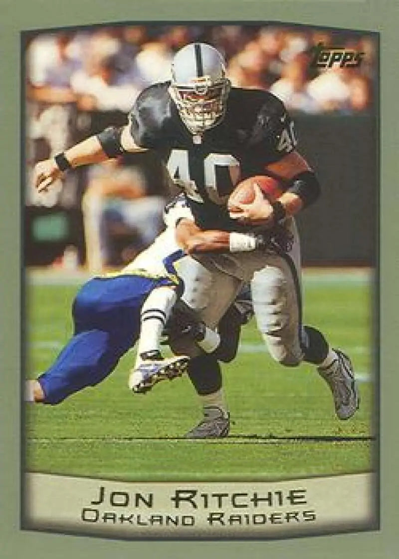 1999 Topps #22 Jon Ritchie EX Excellent Oakland Raiders Football Card - Football Card Single