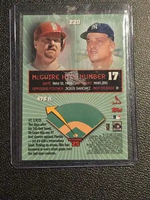 1999 Topps #220q Mark McGwire: HR 17 - Baseball Card Single