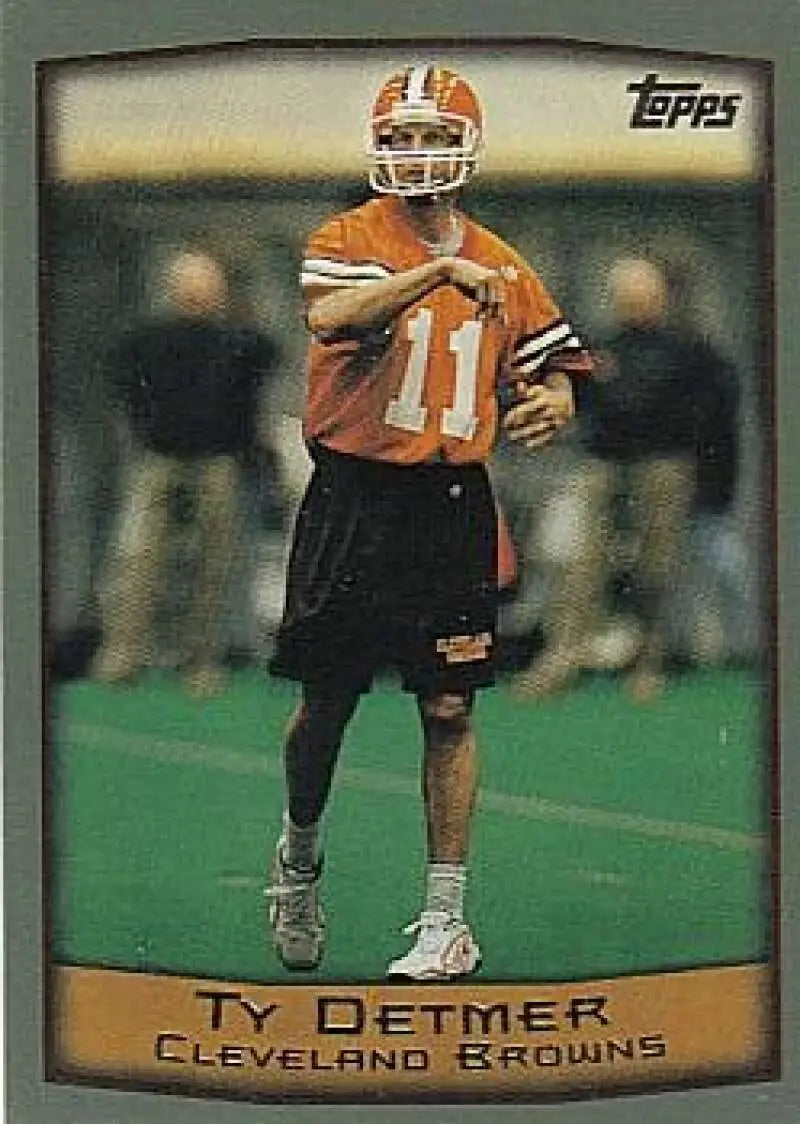 1999 Topps #222 Ty Detmer EX Excellent Cleveland Browns Football Card - Football Card Single
