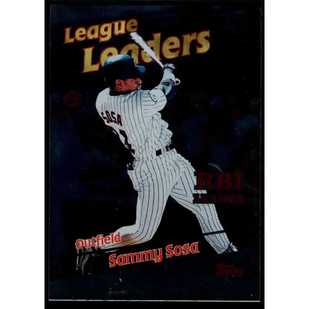 1999 Topps #225 Sammy Sosa NM-MT Chicago Cubs Baseball Card - Baseball Card Single