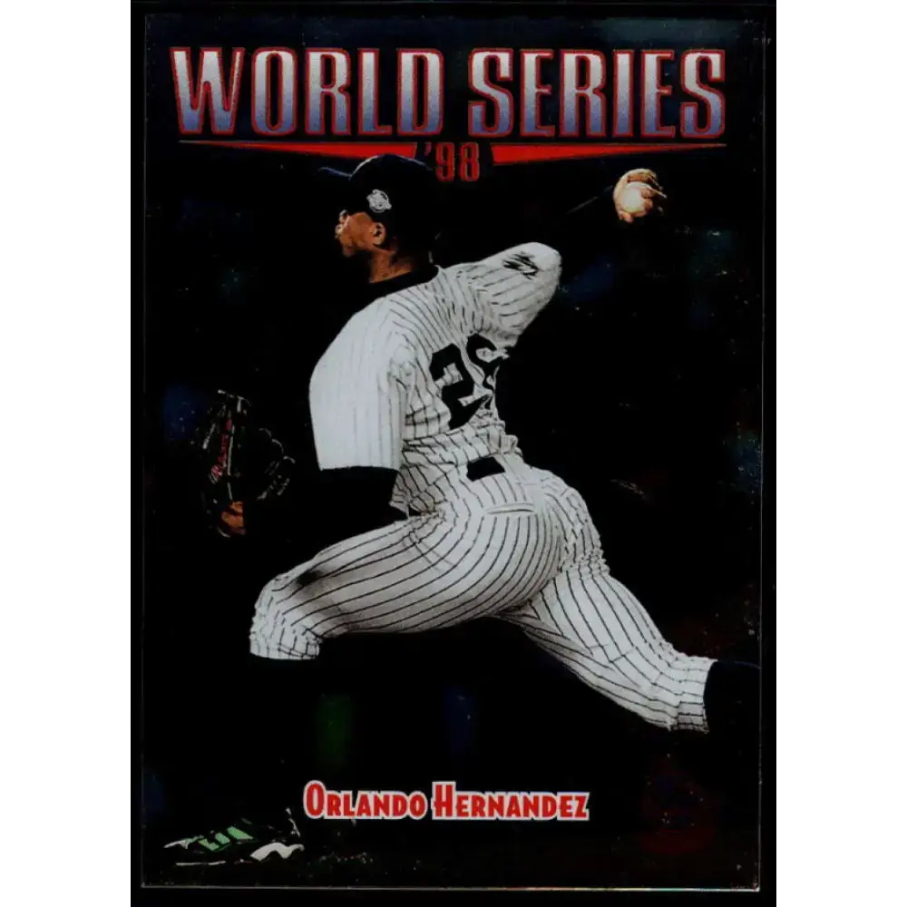 1999 Topps #237 Orlando Hernandez NM-MT New York Yankees Baseball Card - Baseball Card Single