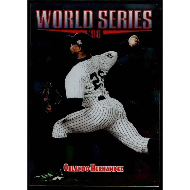 1999 Topps #237 Orlando Hernandez NM-MT New York Yankees Baseball Card - Baseball Card Single