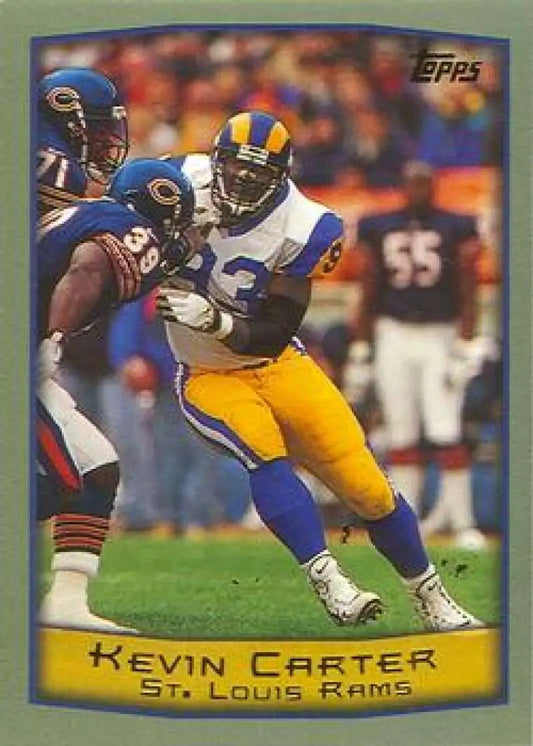 1999 Topps #24 Kevin Carter EX Excellent St. Louis Rams Football Card - Football Card Single