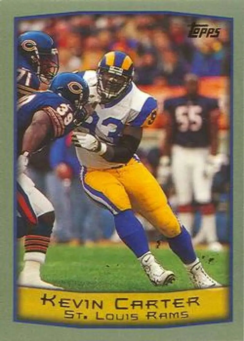1999 Topps #24 Kevin Carter EX Excellent St. Louis Rams Football Card - Football Card Single