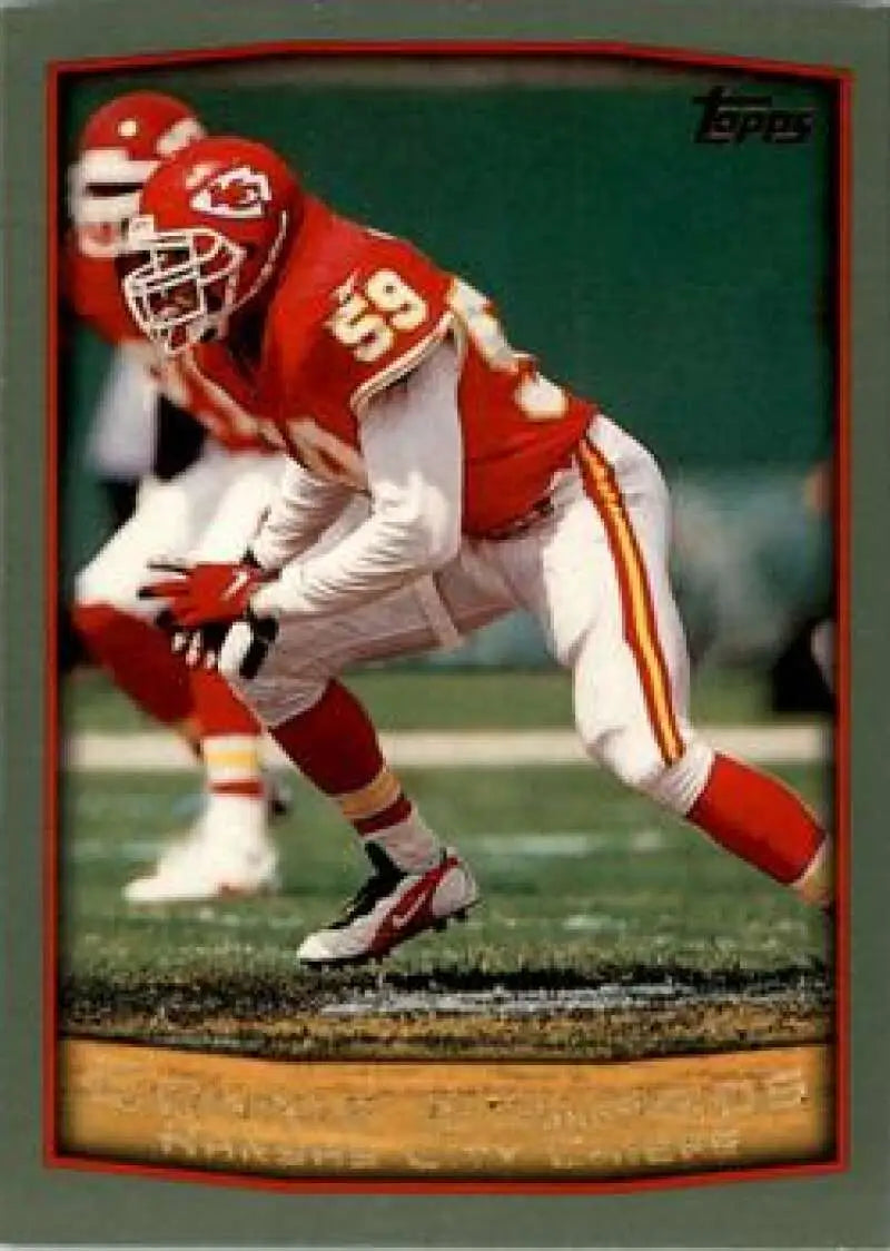 1999 Topps #244 Donnie Edwards EX Excellent Kansas City Chiefs Football Card - Football Card Single