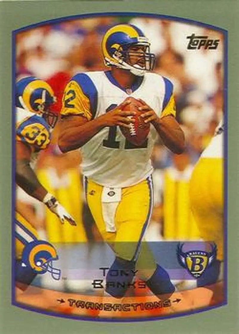 1999 Topps #246 Tony Banks EX Excellent Baltimore Ravens Football Card - Football Card Single