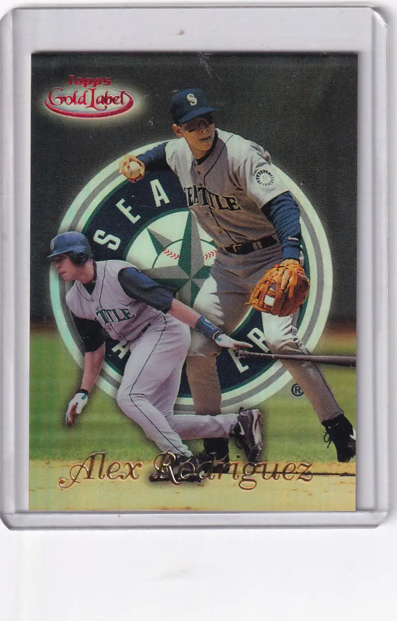 1999 TOPPS #25 ALEX RODRIGUEZ GOLD LABEL 56/100- SEATTLE MARINERS - Baseball Card Single
