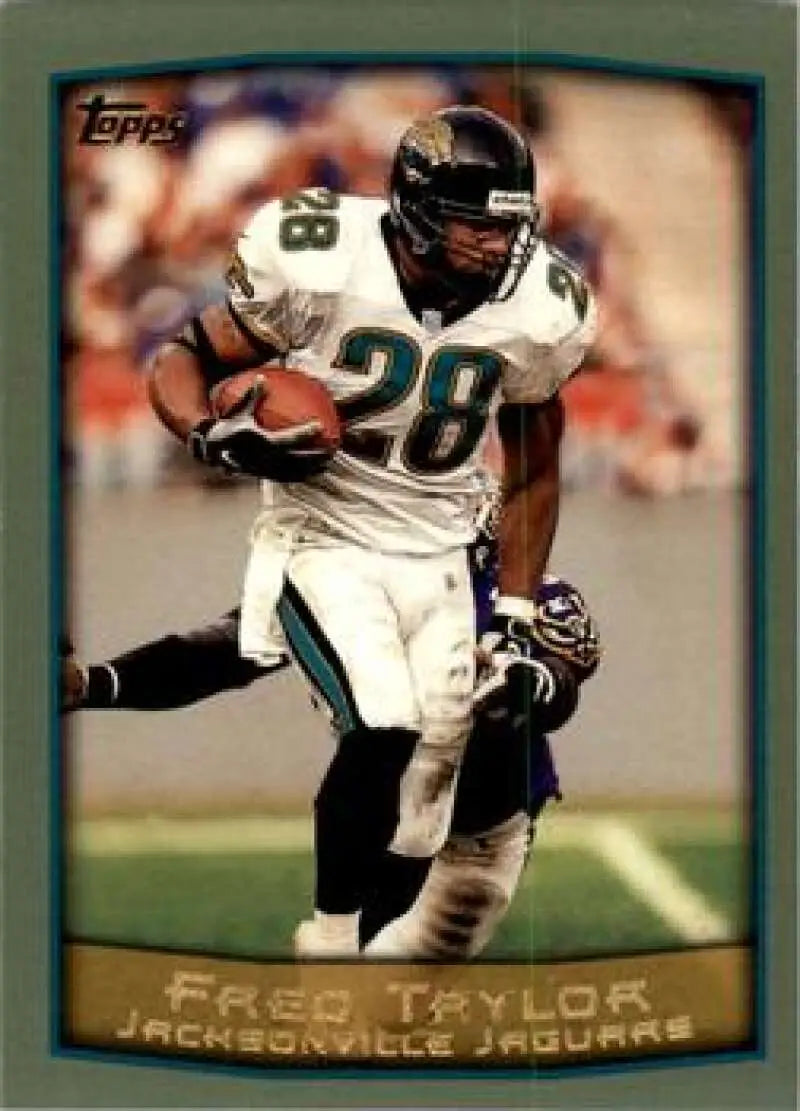 1999 Topps #25 Fred Taylor EX Excellent Jacksonville Jaguars Football Card - Football Card Single