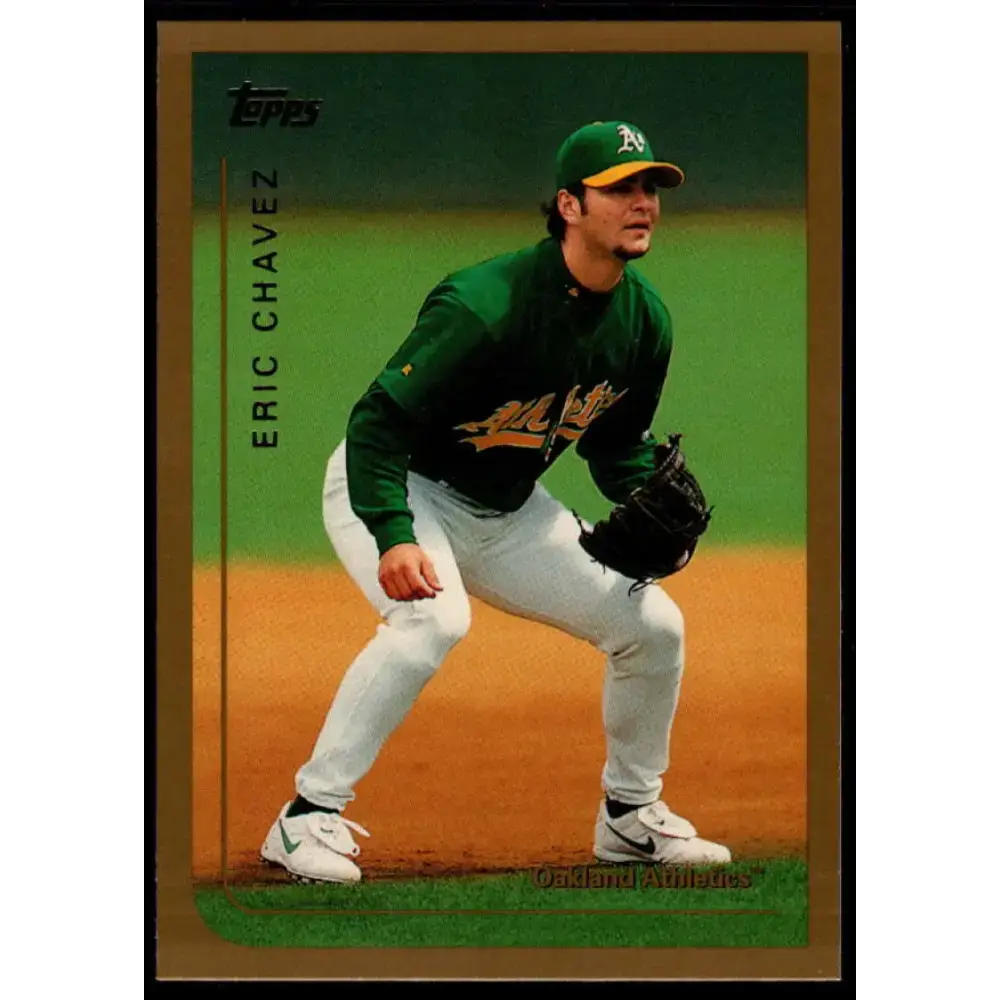 1999 Topps #250 Eric Chavez NM-MT Oakland Athletics Baseball Card - Baseball Card Single