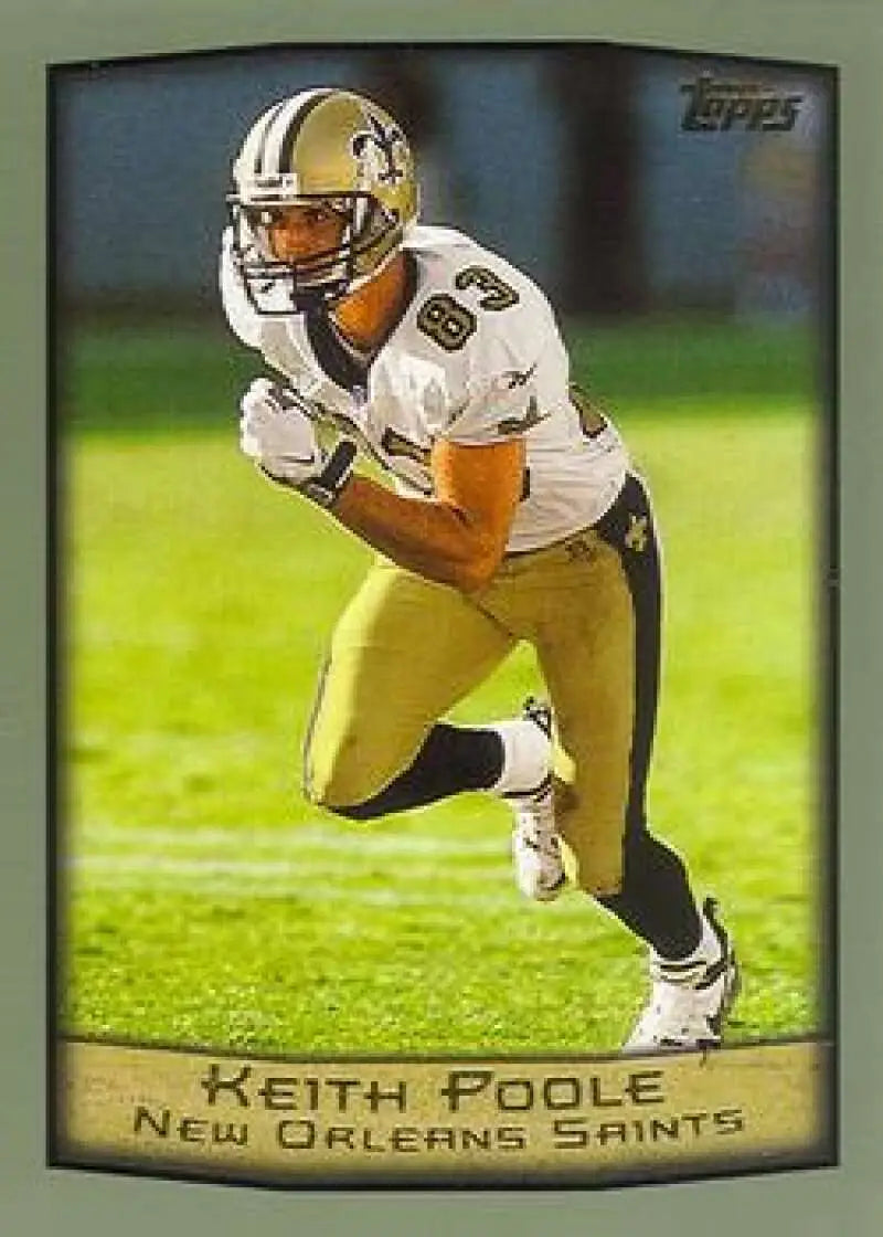 1999 Topps #251 Keith Poole EX Excellent New Orleans Saints Football Card - Football Card Single