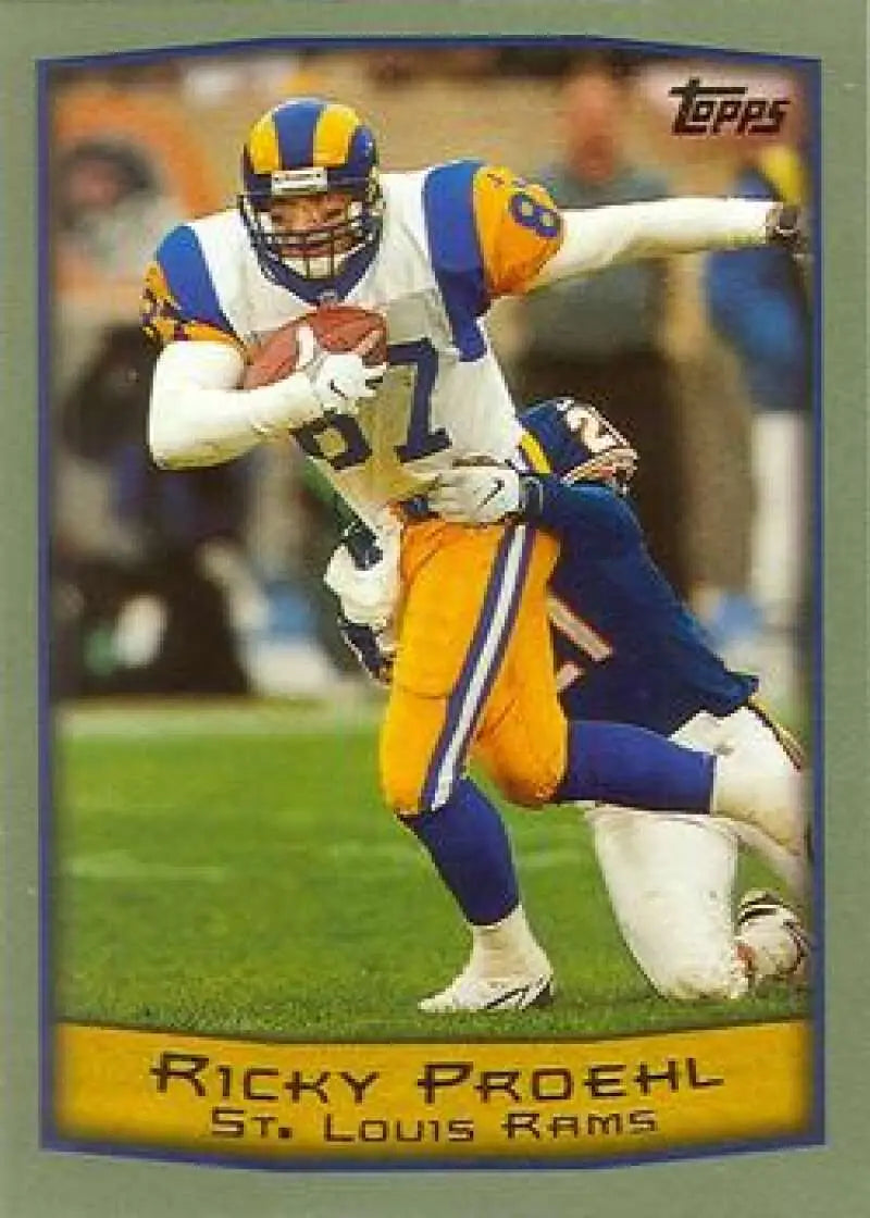 1999 Topps #252 Ricky Proehl EX Excellent St. Louis Rams Football Card - Football Card Single