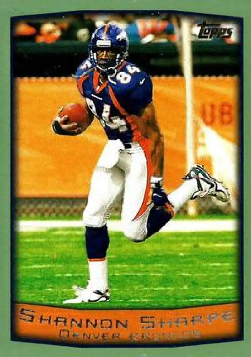 1999 Topps #253 Shannon Sharpe EX Excellent Denver Broncos Football Card - Football Card Single