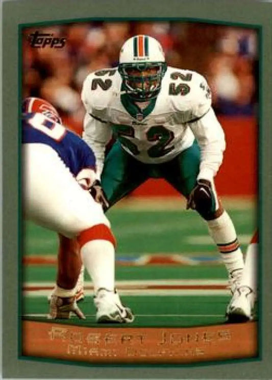 1999 Topps #254 Robert Jones EX Excellent Miami Dolphins Football Card - Football Card Single
