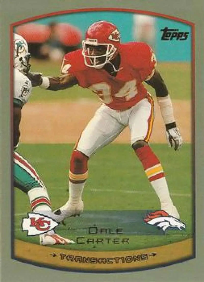 1999 Topps #259 Dale Carter EX Excellent Denver Broncos Football Card - Football Card Single